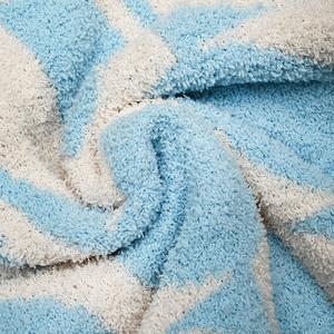 Manta de Chenilla Tejida con Puntos Geométricos <span class=keywords><strong>Azul</strong></span> Claro, Súper Suave, Cálida, Plegable, Lavable, para Todas las Temporadas, para Sofá - Product Image 1