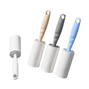 Household Manual Pet Cat Dog Hair Remover Dust Clothes Cleaning Sticky 10cm Tear Paper Lint Roller 90 Sheets