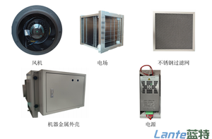 <span class=keywords><strong>Purificateur</strong></span> <span class=keywords><strong>d</strong></span>'<span class=keywords><strong>air</strong></span> électrostatique Lante 1500m³/h à faible bruit, léger (62kg), sans vibration, pour machines-outils, garantie <span class=keywords><strong>d</strong></span>'un an - Product Image 6