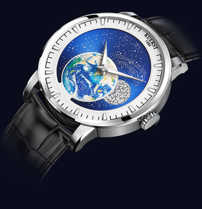 Hip Hop Sky Moon Phase Hombres Relojes mecánicos automáticos Vestido <span class=keywords><strong>de</strong></span> lujo <span class=keywords><strong>de</strong></span> cuero Relojes <span class=keywords><strong>de</strong></span> pulsera luminosos impermeables - Product Image 4