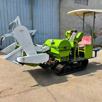 Mini Moissonneuse-batteuse automotrice pour riz et blé, 15-35 CV, diesel, chenilles en caoutchouc, 1200 mm