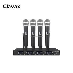 Clavax CLPM-UG224 không dây Micro cầm tay năng động một đến bốn giai đoạn biểu diễn phát sóng giảng dạy thiết bị âm thanh hát - Product Image 1