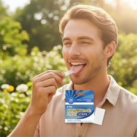 Bandes orales sans sucre à la vitamine D et K2 pour la fonction musculaire, bandes orales rafraîchissantes pour la bouche, film oral, supplément de D3 et de K2