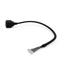 Maßgefertigtes RJ45-Buchsenstecker auf GH1.25-8P Flachbandkabel 8-polig 1,25mm Rastermaß Ethernet-Adapterkabel Vergoldet für PCB-Verbindung