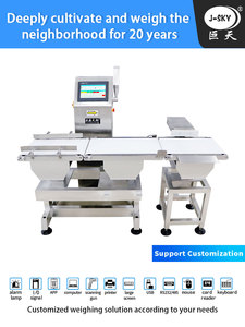 J-sky 10kg Tùy chỉnh tự động cân máy tốc độ cao trực tuyến <span class=keywords><strong>checkweigher</strong></span> thông minh từ chối tính năng cho thực phẩm kiểm tra quy mô - Product Image 3