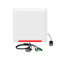 Lecteur RFID UHF longue portée CHAFON CF8D1 avec antenne 12DBI, Wiegand, 4G sans fil, GPS, contrôle d'accès, ISO 18000-6C, en aluminium