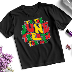 Custom è il juneenth per Me trasferimento in vinile di strass per felpa con cappuccio t-shirt - Product Image 6