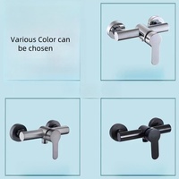 Mitigeur de Douche et Baignoire Mural Moderne Monocommande à Cartouche Céramique en Acier Inoxydable SUS 304 Noir pour Vente en Gros