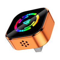 Dernier dongle Carplay Android Auto en verre métallisé orange, mise à niveau mini USB Carplay pour voiture