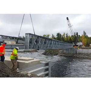 Construcción de puente compacto prefabricado, fabricación de China, estructura de acero