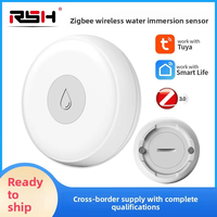Détecteur d'alarme de niveau d'eau sans fil intelligent Zigbee haute précision pour usage domestique et extérieur