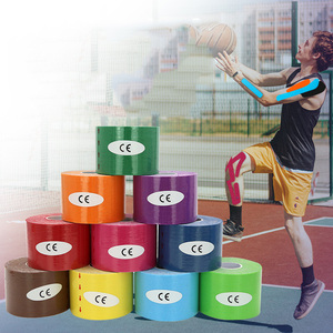 Cinta <span class=keywords><strong>de</strong></span> kinesiología deportiva, banda <span class=keywords><strong>de</strong></span> algodón impermeable <span class=keywords><strong>de</strong></span> color - Product Image 2