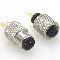 Connecteur industriel étanche OEM IP67 IP68 prise mâle femelle connecteurs circulaires M5 connecteur moulable 3 broches M5