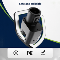Adaptateur de chargeur de voiture commercial NACS vers CCS2 200A DC 80A AC, IP54, avec interrupteur à bouton pour projets de stations