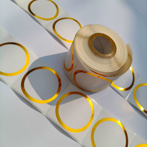 Etichette Adesive Stampabili con Bordo Dorato a Basso Costo, Adesivi per Nomi con Bordo Oro - Product Image 3