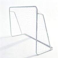 Gawang Mini Sepak Bola Desain Baru - Baja Galvanis Lapis Bubuk Warna & Jaring Dapat Disesuaikan 200cm X 140cm