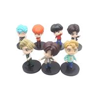 7 mini-figurines OEM personnalisées, nouveau style, ornement, statue en PVC de style dessin animé, modèle pour ensemble cadeau pour fans, ensemble de figurines style Chibi, figurine en ABS