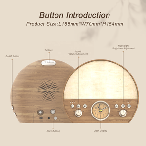 HiFiD White Noise Machine Sleep Sound OEM <span class=keywords><strong>Réveil</strong></span> lumineux <span class=keywords><strong>Radio</strong></span> FM avec haut-parleur BT pour bébé adulte bureau - Product Image 4