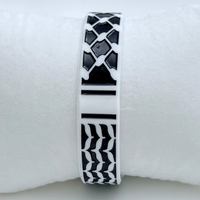 Bracelet en silicone drapeau de la Palestine, Bracelets en silicone keffieh de Palestine
