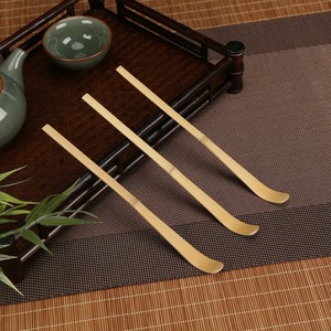 Venta al por mayor hecho a mano Teaware bambú Matcha palitos cuchara hecha a mano profesional hoja de té cuchara 18cm ceremonia del té utensilios amante del té - Product Image 2