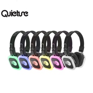 Cuffie da discoteca silenziose F39 500M distanza di controllo Led cuffie pieghevoli per feste silenziose cuffie Stereo senza fili Dj <span class=keywords><strong>2</strong></span> o 3 canali FM - Product Image 2