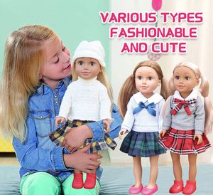 패션 다시 태어난 소녀 실리콘 인형 장난감 소녀 장난감 비닐 360 도 회전 현실적인 인형 18 인치 크리스마스 선물 - Product Image 5