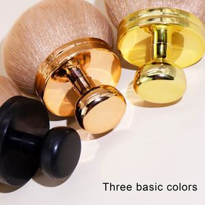 Belle qualité Big Body Tanner poudre réglage autobronzant brosse individuelle ABS maquillage brosse poignée <span class=keywords><strong>grand</strong></span> champignon poudre corps brosse - Product Image 4