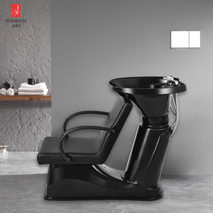 وحدات غسيل الشعر للصالونات مع حوض شامبو مائل وكرسي، كرسي شامبو مريح مع مساند للذراعين - Product Image 1