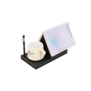 Signet Triangle en <span class=keywords><strong>bois</strong></span> avec porte-boisson support de nuit porte-livre comptoir porte-recette livre en <span class=keywords><strong>bois</strong></span> lecture repos avec fente - Product Image 2