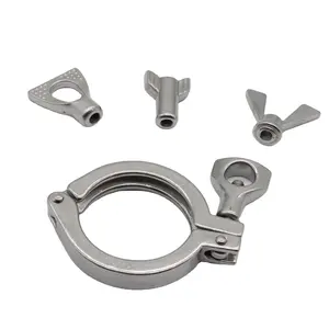 Sanitary Stainless Steel Single Pipe Clamp SS304 316L Heavy Duty Clamp