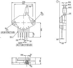 MCP-H10-B100KPN đo cảm biến áp suất khuếch đại hiệu chỉnh chi phí-hiệu quả tiêu cực Cảm biến áp suất - Product Image 6