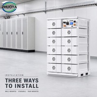 Système de stockage d'énergie solaire monté sur rack 150 kWh 200 kWh LiFePO4 pour grande installation solaire domestique de secours