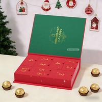Cajas de Calendario de Cartón de Navidad de Lujo Ecológicas Personalizadas por el Fabricante, con Cajón, para Regalos Cosméticos