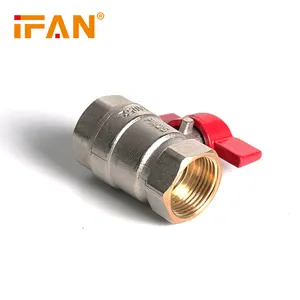 zhuji fengfan pipe PEX Pipe and Fittings 81052 brass material Ball Valve 1/2F-1F with butterfly handle