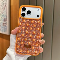 Coque de téléphone de luxe scintillante avec diamants pour iPhone 17 Pro Max 16 13 11 15 14 12 – Housse de protection