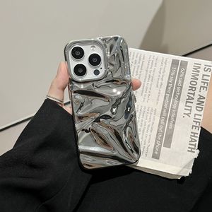Electroplate Wave trường hợp đối với <span class=keywords><strong>iPhone</strong></span> 16 Pro TPU Cover quay lại cho <span class=keywords><strong>iPhone</strong></span> 16 cộng với 15 14 13 LN007 - Product Image 3