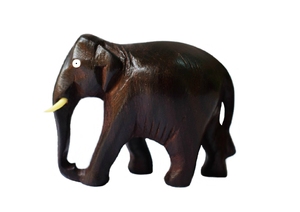 Figurines d'éléphants en bois artisanales, décoration traditionnelle pour la maison, décoration de table intérieure, art pour le salon, 100% fait main - Product Image 5