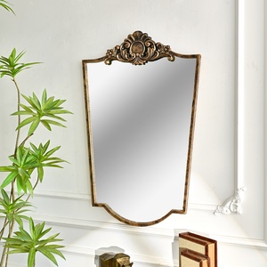 Espejo de Pared Decorativo para Sala de Estar, Diseño Floral Vintage, Rústico, Ecológico, de Hierro - Product Image 2