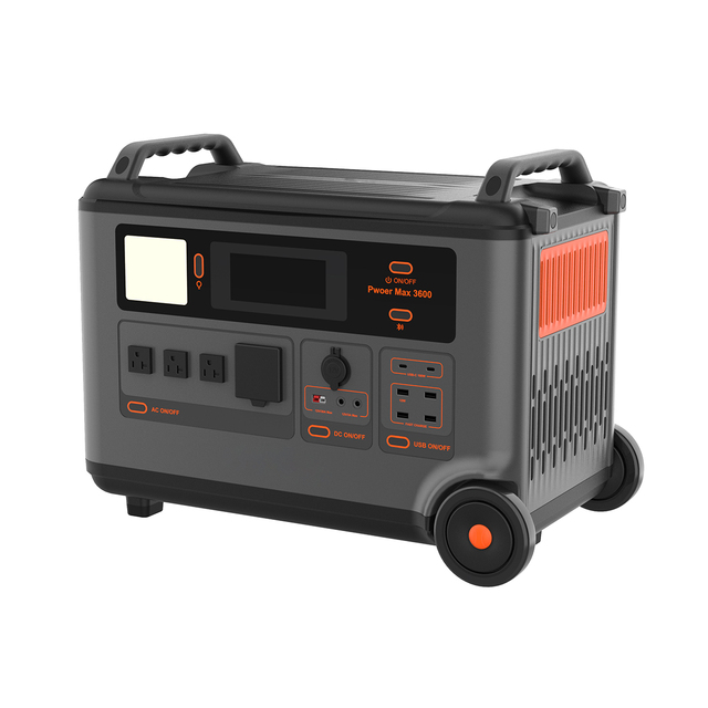 Portable Power Station SD3600 3600W High Capacity Mobile Source With Solar Panel MPPT Controller Pure Sine Wave Inverter