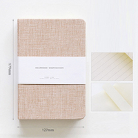 2020 planificateur d'affaires A5 tissu pas cher cahiers personnalisés avec couverture rigide personnalisée rose noir uni cadeau laitier livre avec porte-stylo
