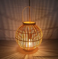 Classique Style asiatique LED électrique bambou suspension lampe lumière tambour abat-jour rotin tissé croix pour la maison chambre éclairage lampes de Table