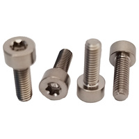 Baut Titanium GR5 M4*12mm Harga Pabrik Kepala Silinder Baut Torx Dalam Berkualitas Tinggi Sekrup Bintang Dalam Kepala Cap