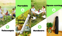 Petite table carrée portable pour barbecue en plein air, mobilier de camping, tables de pique-nique en plein air