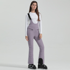<span class=keywords><strong>Pantalon</strong></span> de <span class=keywords><strong>ski</strong></span> pour femme, bretelles doubles, élastique, coupe ajustée, coupe-vent, imperméable, <span class=keywords><strong>noir</strong></span>, chaud, <span class=keywords><strong>pantalon</strong></span> de neige pour l'extérieur - Product Image 5