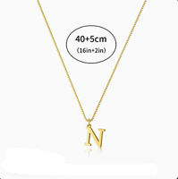 Collar de Acero Inoxidable con Letra N de Alta Calidad para Hombre y Mujer, Estilo Étnico, Collar para Parejas, Accesorios Transfronterizos