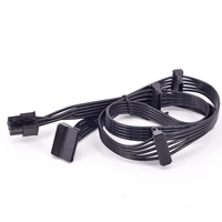 Multiplicador de Puertos de Cable de Alimentación SATA de 6 Pines 1 a 2 3 4 de 15 Pines para Seasonic FOCUS PLUS Gold FOCUS+ 850FX 750FX 650FX 550FX