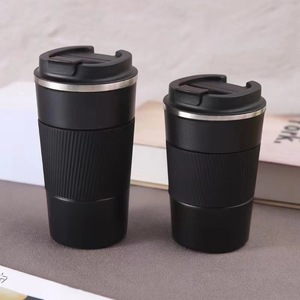 Tasses à café isothermes en acier inoxydable avec housses en cuir et tasses de bureau pour cadeaux d'affaires – Vente en gros - Product Image 4