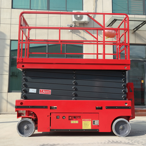 Plataforma Elevadora de Tijera Móvil Hidráulica de 12m/16m con Batería, Elevador de Personal Portátil de 12m - Product Image 1