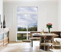 Sécurité à la maison ouragan résistant aux chocs double vitrage fenêtres UPVC plastique cadre verre PVC fenêtre coulissante