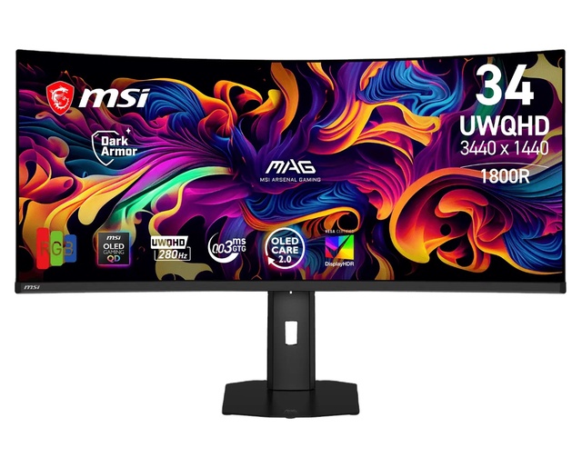 Original MS1 Gaming Monitor 341CQP QD-OLED X28 34Inches QD-OLED 3440x1440(UWQHD) 280Hz 0.03ms 300cd/㎡ Computer Monitor